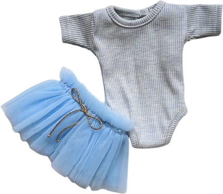 Minikane Poppenkleding Kledingset Ballet Blauw 34 cm
