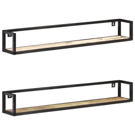 vidaXL - Wandschappen - 2 - st - 120 - cm - massief - gerecycled - hout