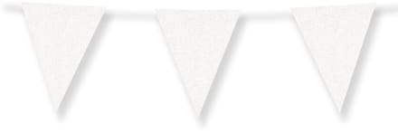 Glitter flags 16 x 20cm - White