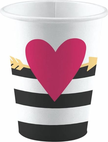 Love Everyday paper cup 8 pcs 250 ml