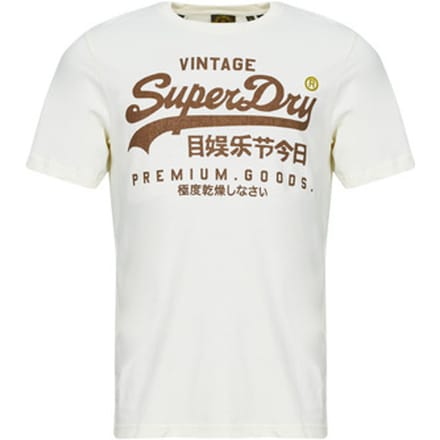 Superdry Vintage Logo Workwear Relaxed T-shirt White Grootte: M