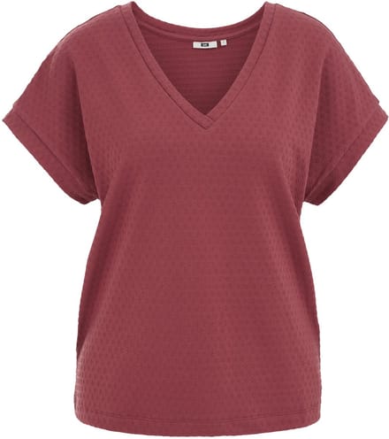 WE Fashion Dames T-shirt met structuur