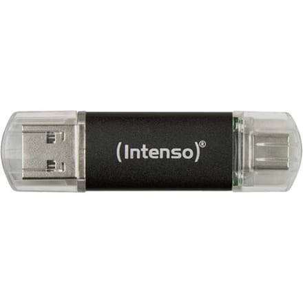 Intenso Twist Line USB-stick 128 GB Antraciet 3539491 USB-A, USB-C, USB-A 3.1 Gen 1