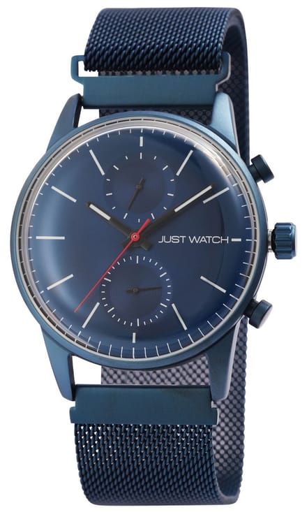 JUST WATCH Herenhorloge roestvrij staal Mathew, 3 ATM