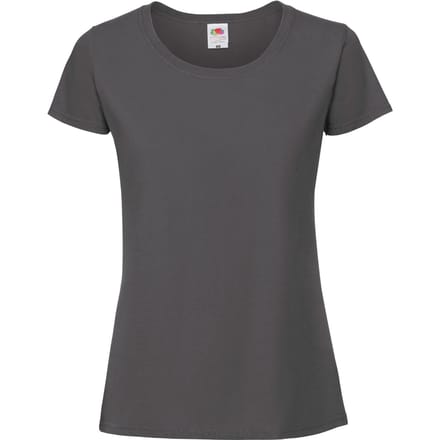 Fruit of the Loom Dames/Dames Iconic 190 T-Shirt (Licht Grafiet Solid)