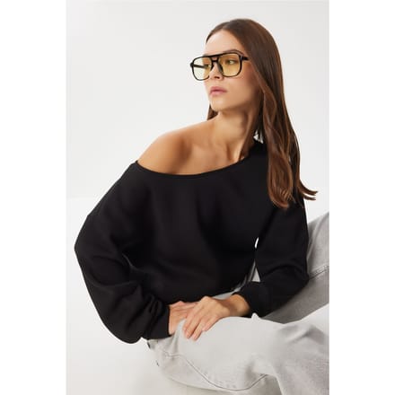 Asymmetrische Kraag Sweater