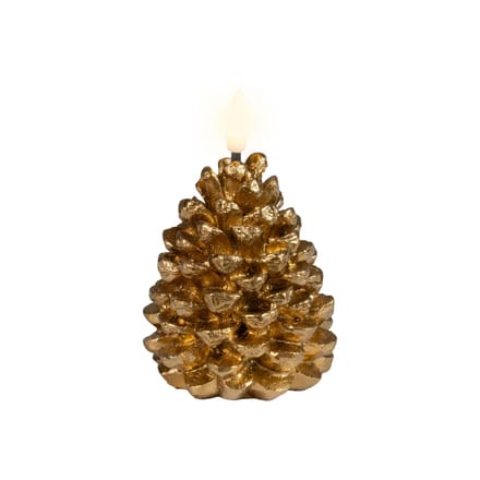 LED kaars wax pinecone fire flame effect binnen