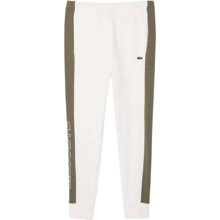 Lacoste Heren Sweatbroek Kleurblok (Crème)