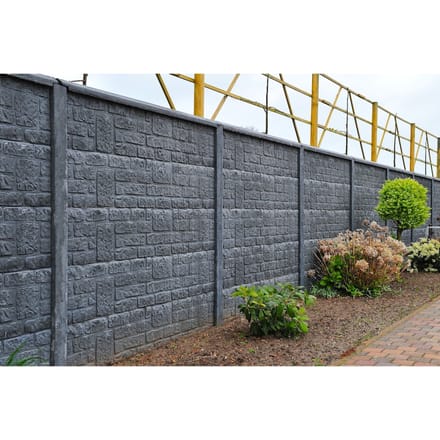 Intergard Beton schutting Brickstone dubbelzijdig 200x231cm