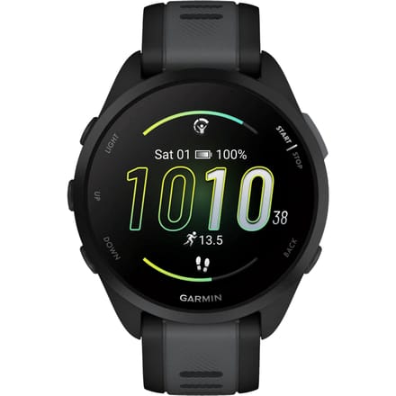 GARMIN Forerunner 165 - Hardloophorloge - 43 mm - Zwart-Leigrijs