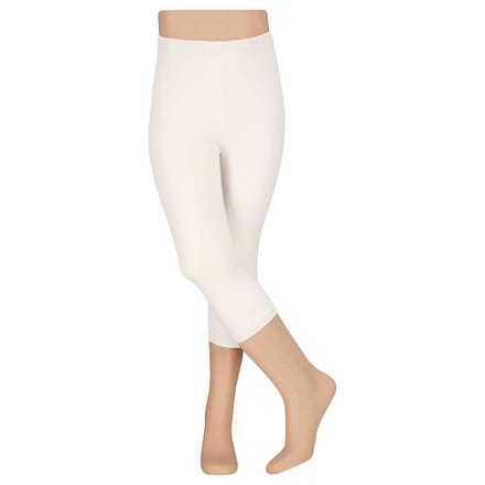 Legging meisjes - Capri - Katoen - 2-Pak - Wit / 116/122