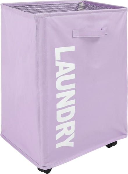 Inklapbare Wasmand met Wielen en Handvat - Ruimtebesparend Waskorf XL