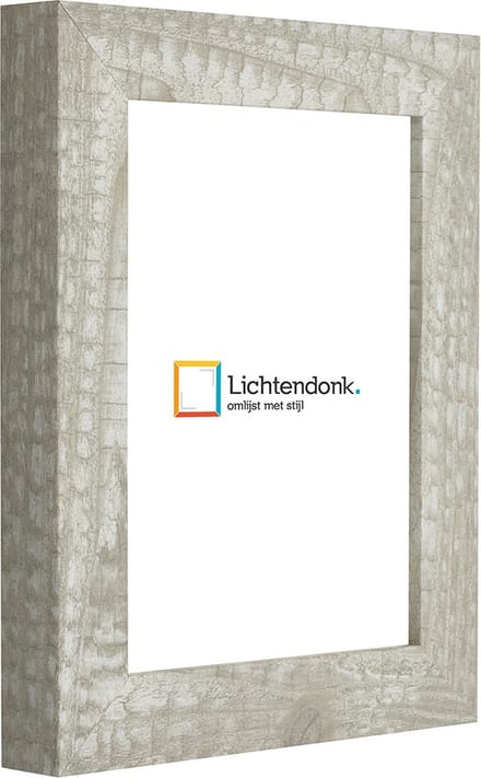 Fotolijst - Wit Houtskool - Fotomaat 40x60 - Ontspiegeld ACRYLITE® - Art.nr. 10109921740603