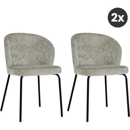 Multifurn 2x eetkamerstoel lio taupe