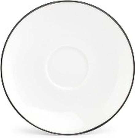 BonBistro Mokkaschotel 12,5cm black rim Basic White (Set van 6)