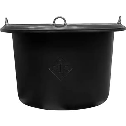 Grooming Deluxe - Voeremmer zwart 25l