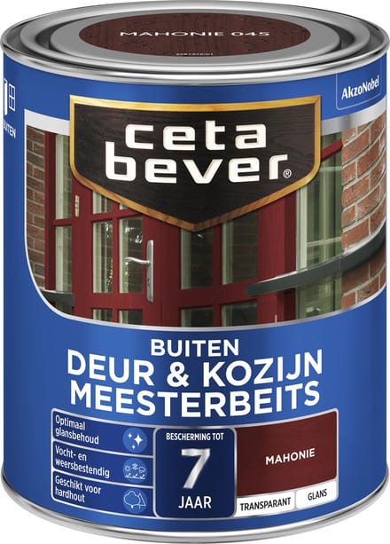 Cetabever - Meesterbeits Deur & Kozijn Transparant Glans - Mahonie - 750 Ml