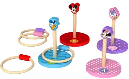 Disney Ringwerpen Mickey Mouse Junior 14,5 Cm Hout 8-delig