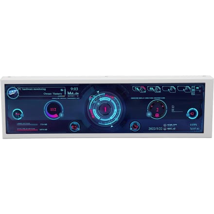 8,8 inch PC Temperatuur Monitor USB C PC Sensorpaneel Display Ondersteuning Dynamische Thema's IPS Mini Secundair With touch