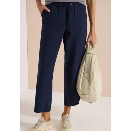Wide Legs broek in seersucker kwaliteit