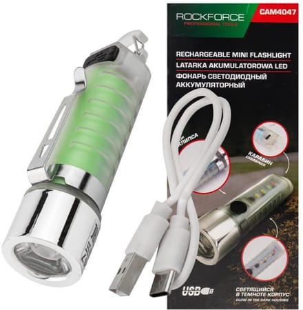 Rockforce Serie - Zaklamp - 6w1 - USB-C - 100 lm