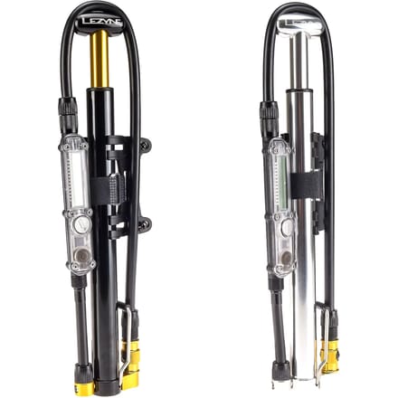 Lezyne CNC Micro Floor Drive Digital HPG Mini Pomp, zilver/zwart