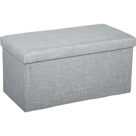 Eazy Living Poef + Opbergbox Elden Licht Grijs