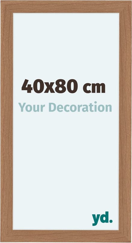 Your Decoration - Fotolijst 40x80 cm - MDF - Notenhout Licht - Como