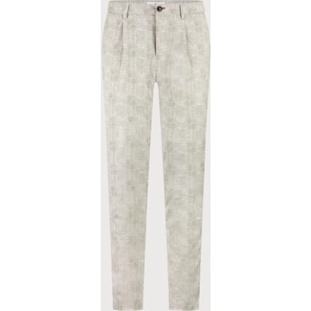 Blue Industry De chino met ruitmotief |
