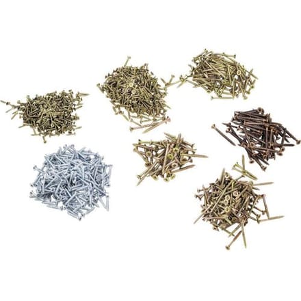 826371 Spaanplaatschroeven assortiment 1000 onderdelen