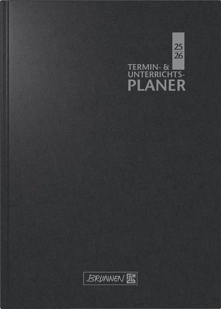 Professionele Lesplanner & Weekplanner A5 (Aug 2025 - Jul 2026) Zwart | Hardcover