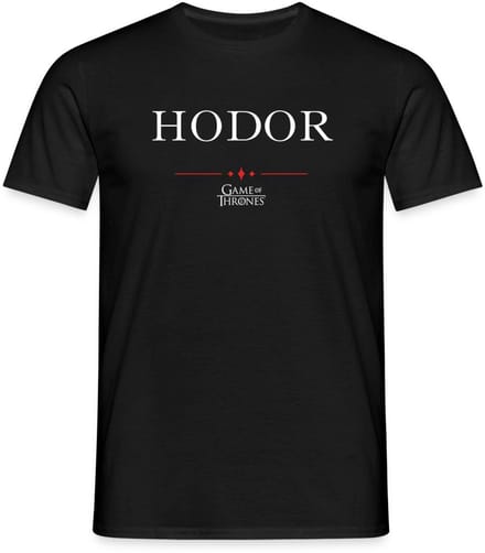 Game Of Thrones Hodor T-Shirt Heren