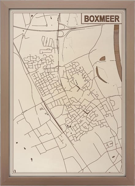 Decoratief Beeld - Houten Van Boxmeer - Hout - Bekroned - Bruin - 21 X 30 Cm