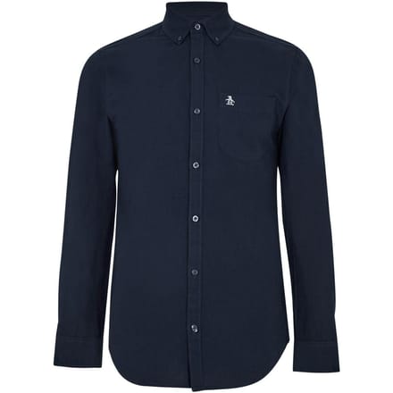 Original Penguin Heren Oxford Katoenen Button-Down Overhemd (Yale Blauw)