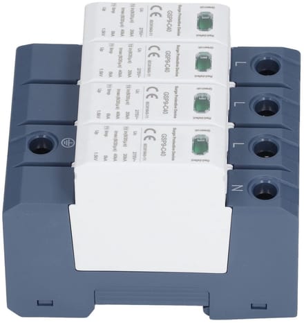 Dailygoody - AC 275V 40KA 4P Surge Protector - DIN Rail Instelling