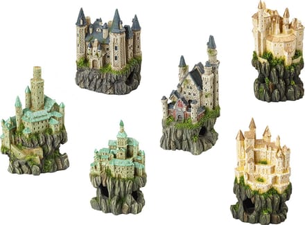 Aqua Della - Aquariumdecoratie - Vissen - Castle On Rock 9x8x15cm - 1st