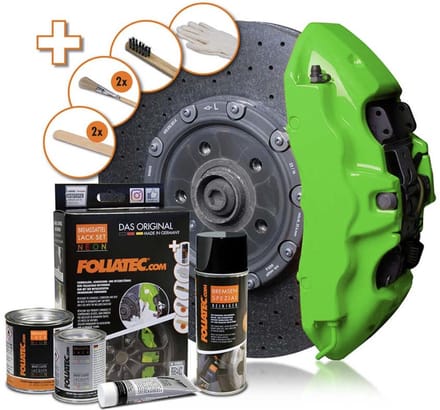Foliatec Remklauwlakset - NEON groen - 4 Componenten