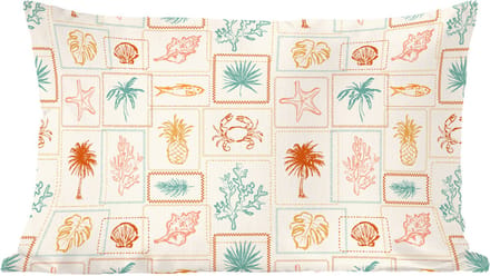 Sierkussens - Kussentjes Woonkamer - 60x40 cm - Kust - Zee - krab - Palmboom