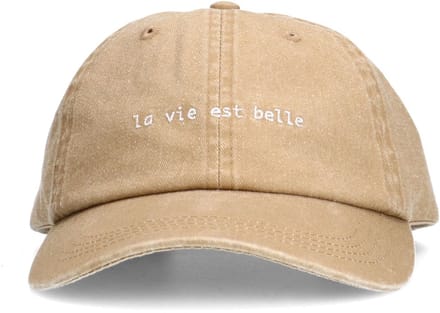 Manfield - Dames - Beige La vie est belle pet - Maat 1