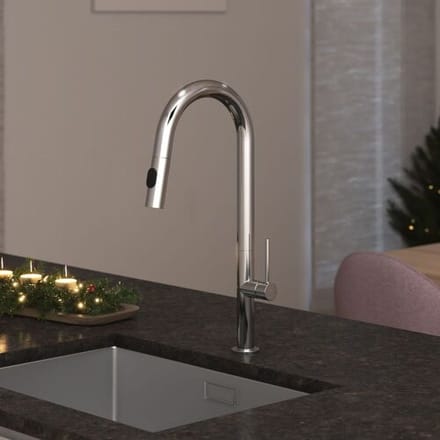 Kronenbach AQA Design 2.0 sink faucet with pull-out shower 17190401KB