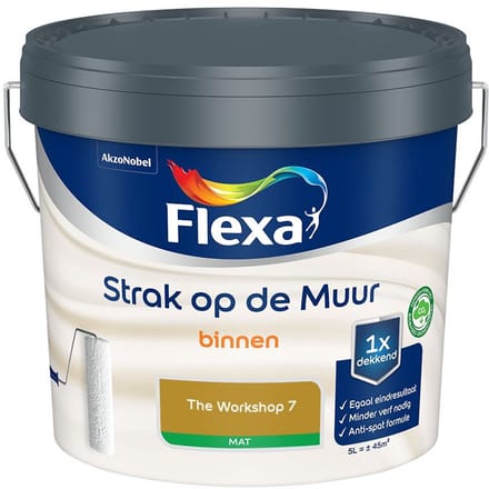 Flexa - Strak Op De Muur Binnen Mat - The Workshop 7 - Mengverf - 5 L