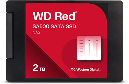 WD Red SA500 - Interne SSD - 2TB - 2.5 inch - SATA III - NAS Geoptimaliseerd