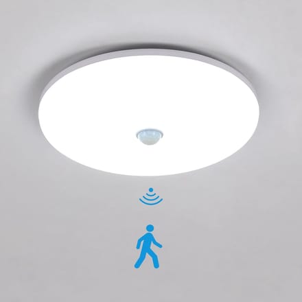 Haobosic Cirkel Beweging - Plafondlamp - Wit - 36W Wit 6500K - Sensortechnologie