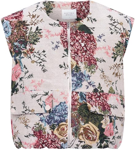 SisterS point Gilet N Garwin Ve 20177 L.flowerjacquard Dames Maat - M