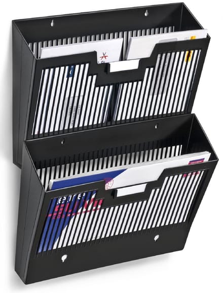 CEP First wandfolderhouder horizontaal | 1 vak | zwart