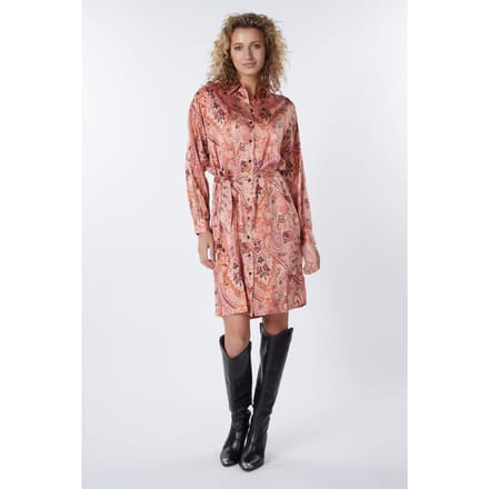 EsQualo Dress Oversized Expression Print Print Maat: 36 | Blousejurken Outlet | Dames | Roze