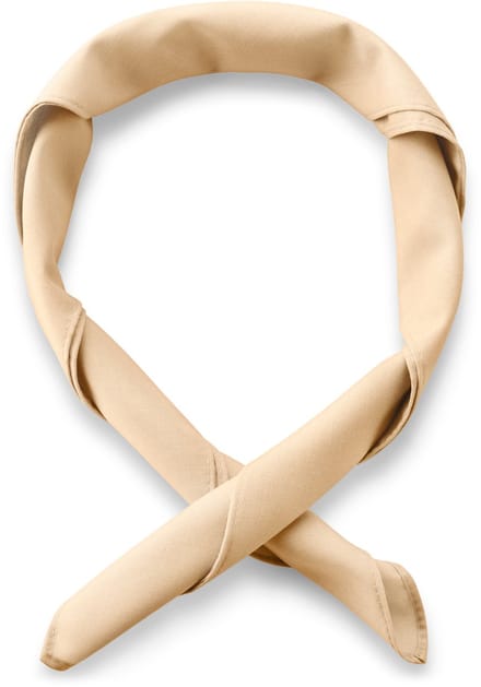 Zandkleurige basic halsdoek