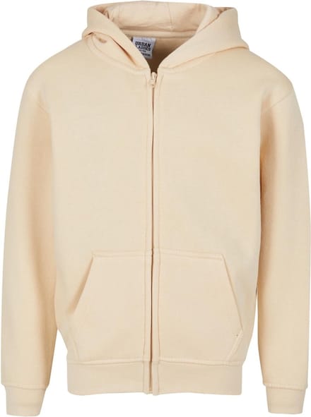 Urban Classics - Kids Basic Essential Vest Met Capuchon Kinderen - Kids 110/116 - Creme