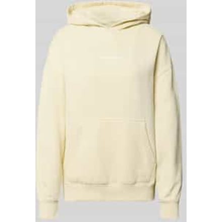 Oversized hoodie met labelstitching model 'CLARITA'