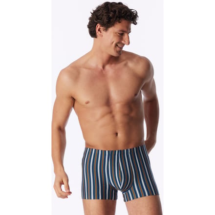 Aquablauwe gestreepte short - 95/5 4